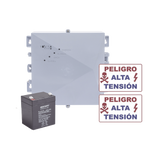KIT de Energizador de 12,000Volts-1JOULES/2500 mts lineales de proteccion/Activado por Atenuación de voltaje,Corte de línea o Aterrizamiento de la línea/Integración a panel de Alarma.