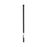 Poste de ESQUINA color Negro para Cerca Electrificada. Tubo Galvanizado cal. 18 de 1" Diam. y 0.8m Alto con Tapón, ideal para 3 aisladores
