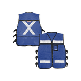 Chaleco Reflejante con 6 Bolsas Externas / 6 Broches ajustables / Talla Extra Grande.