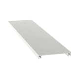 Cubierta para canaleta T-70, de PVC rígido, 70.1 x 9.1 x 2400 mm, Color Blanco Mate