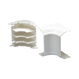 Esquinero interior, para uso con canaleta T70, Material PVC Rígido, Color Blanco Mate