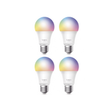 Kit 4 Focos WIFI Multicolor, Intensidad y Color Regulables, Comandos de Voz Mediante Amazon Alexa/Google Assisten