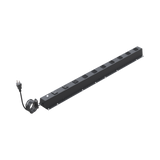 PDU Vertical de 10 Contactos (NEMA 5-15R). Volt. Ent./Sal.: 120Vca/15A compatible con Racks EIRL y EIQR.