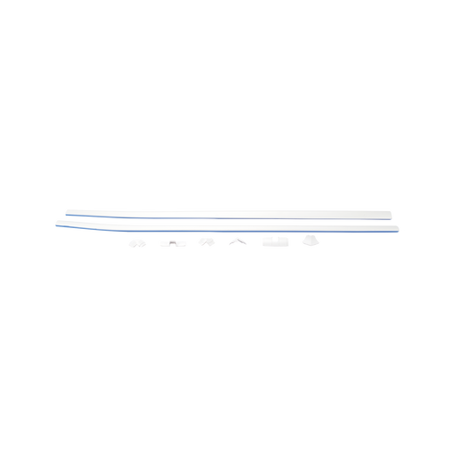 El Kit de Canaleta 90° Sin División Ideal Para Organizar y Ocultar cables en esquinas o en instalaciones con ángulos de 90°., Con Cinta Adhesiva Para una Instalación Más Rápida, (5601-01260)