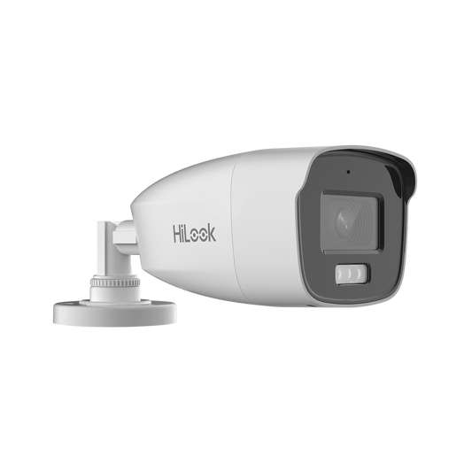 [Dual Light + ColorVu] Bala TURBOHD 3K megapixel / 40 mts IR + 40 mts luz blanca / Lente 2.8 (104° de Visión) / Exterior IP66 / Audio por Coaxitron / TVI-AHD-CVI-CVBS / Metal  / Smart-Hybrid light