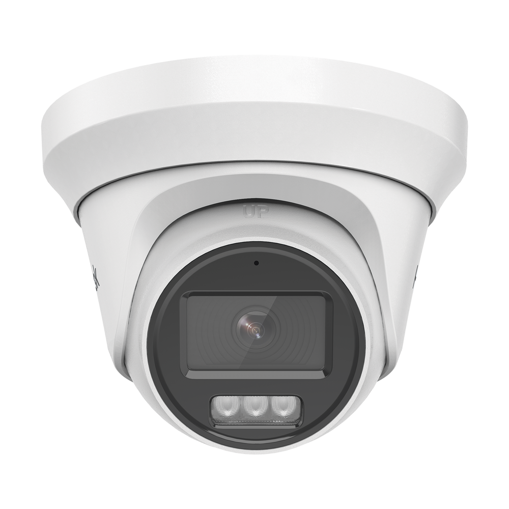 [Dual Light + ColorVu] Turret TURBOHD 2 megapixel / 40 mts IR + 20 mts luz blanca/ Lente 2.8 (100° de Visión) / Exterior IP66 / Audio por Coaxitron / TVI-AHD-CVI-CVBS / Metal