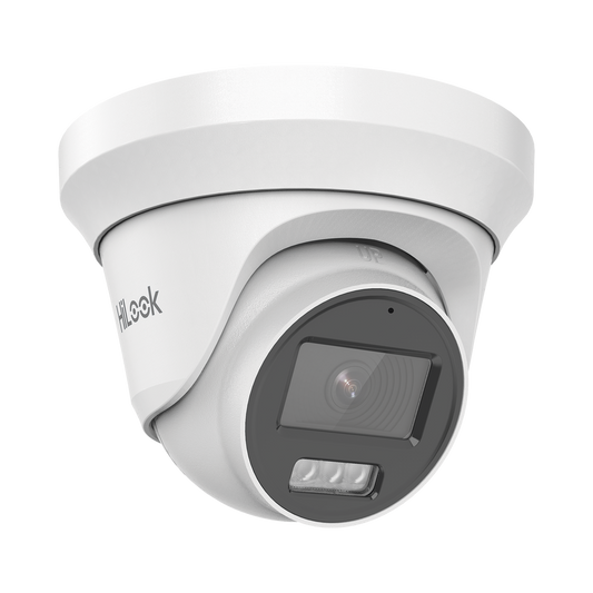 [Dual Light + ColorVu] Turret TURBOHD 2 megapixel / 40 mts IR + 20 mts luz blanca/ Lente 2.8 (100° de Visión) / Exterior IP66 / Audio por Coaxitron / TVI-AHD-CVI-CVBS / Metal