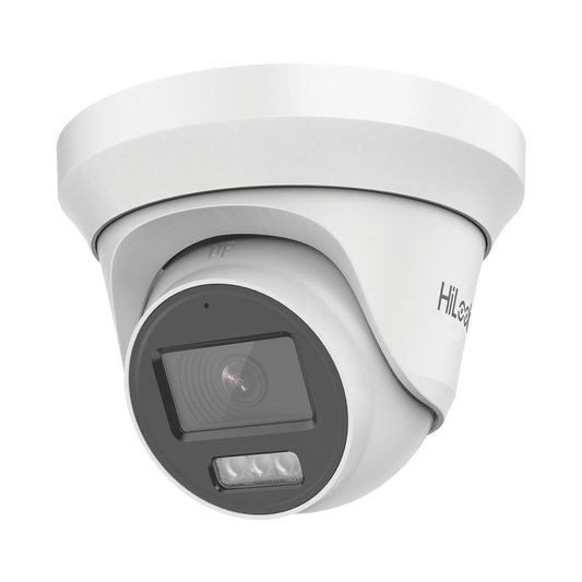 [Dual Light + ColorVu] Turret TURBOHD 2 megapixel / 40 mts IR + 20 mts luz blanca/ Lente 2.8 (100° de Visión) / Exterior IP66 / Audio por Coaxitron / TVI-AHD-CVI-CVBS / Metal