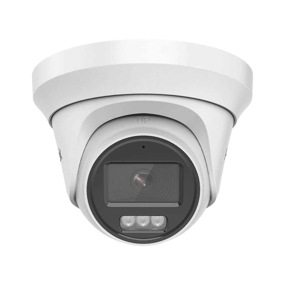 [Dual Light + ColorVu] Turret TURBOHD 3K megapixel / 40 mts IR + 20 mts luz blanca/ Lente 2.8 (105° de Visión) / Exterior IP66 / Audio por Coaxitron / TVI-AHD-CVI-CVBS / Metal