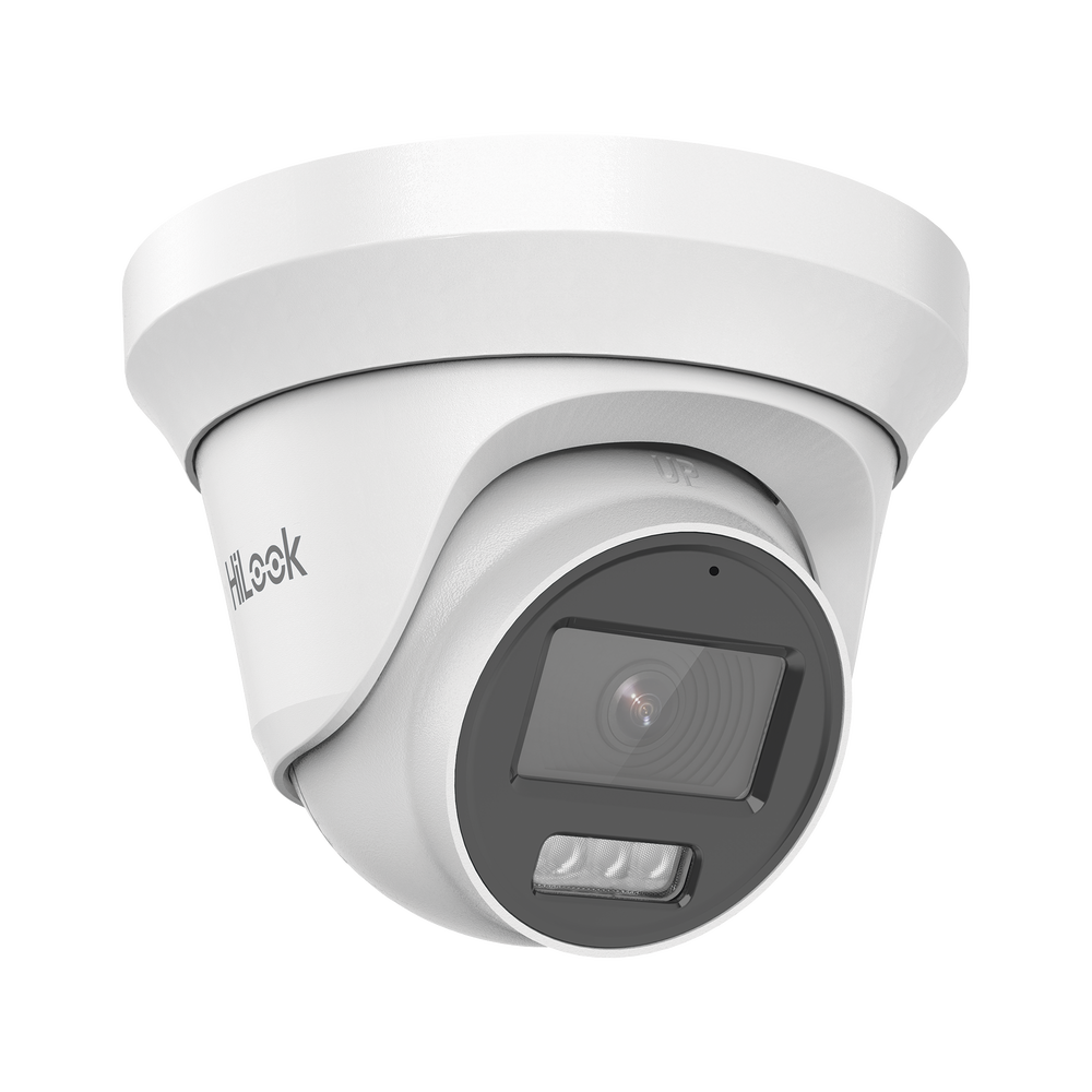 [Dual Light + ColorVu] Turret TURBOHD 3K megapixel / 40 mts IR + 20 mts luz blanca/ Lente 2.8 (105° de Visión) / Exterior IP66 / Audio por Coaxitron / TVI-AHD-CVI-CVBS / Metal