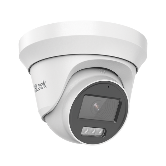 [Dual Light + ColorVu] Turret TURBOHD 3K megapixel / 40 mts IR + 20 mts luz blanca/ Lente 2.8 (105° de Visión) / Exterior IP66 / Audio por Coaxitron / TVI-AHD-CVI-CVBS / Metal