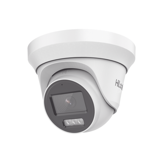 [Audio Bidireccional + Dual Light + ColorVu] Turret TURBOHD 3K / 5 Megapixel / Lente 2.8 mm / 40 mts IR EXIR + 40 mts Luz Blanca / Micrófono y Bocina Integrado / Exterior IP67 / dWD