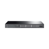 Switch PoE Administrable 24 puertos 10/100/1000 Mbps / 2 puertos SFP / 24 puertos PoE af/at / Presupuesto PoE 250W /