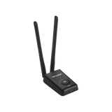 Adaptador de alta potencia USB  inalámbrico/ WiFi N 300 Mbps / Frecuencia de 2.4 GHz / 2 Antenas Externas de 5 dBi / Compatibilidad Windows y Linux