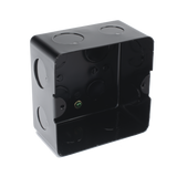 Caja de registro de acero galvanizado, 10x10 cm, Color Negro (11000-00000)