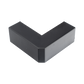 Esquinero Exterior Color Negro de PVC Auto Axtinguible, Para Canaleta TMK-1720-N-CC (5210-02003)