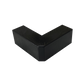 Esquinero Exterior Color Negro de PVC Auto Axtinguible, Para Canaleta TMK-1720-N-CC (5210-02003)