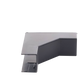 Esquinero Interior Color Negro de PVC Auto Axtinguible, Para Canaleta TMK-1720-N-CC (5220-02003)