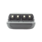 Cargador rápido de 2 compartimientos para baterías Ni-MH; Aplicable en baterías de 9 V /color negro