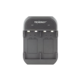Cargador rápido de 2 compartimientos para baterías Ni-MH; Aplicable en baterías de 9 V /color negro