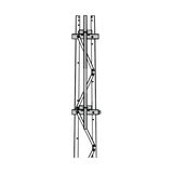 Mástil 2-3/8" x 1.8 m para Montaje en Cara de Torre Super Titan Secciones 3 a 7.