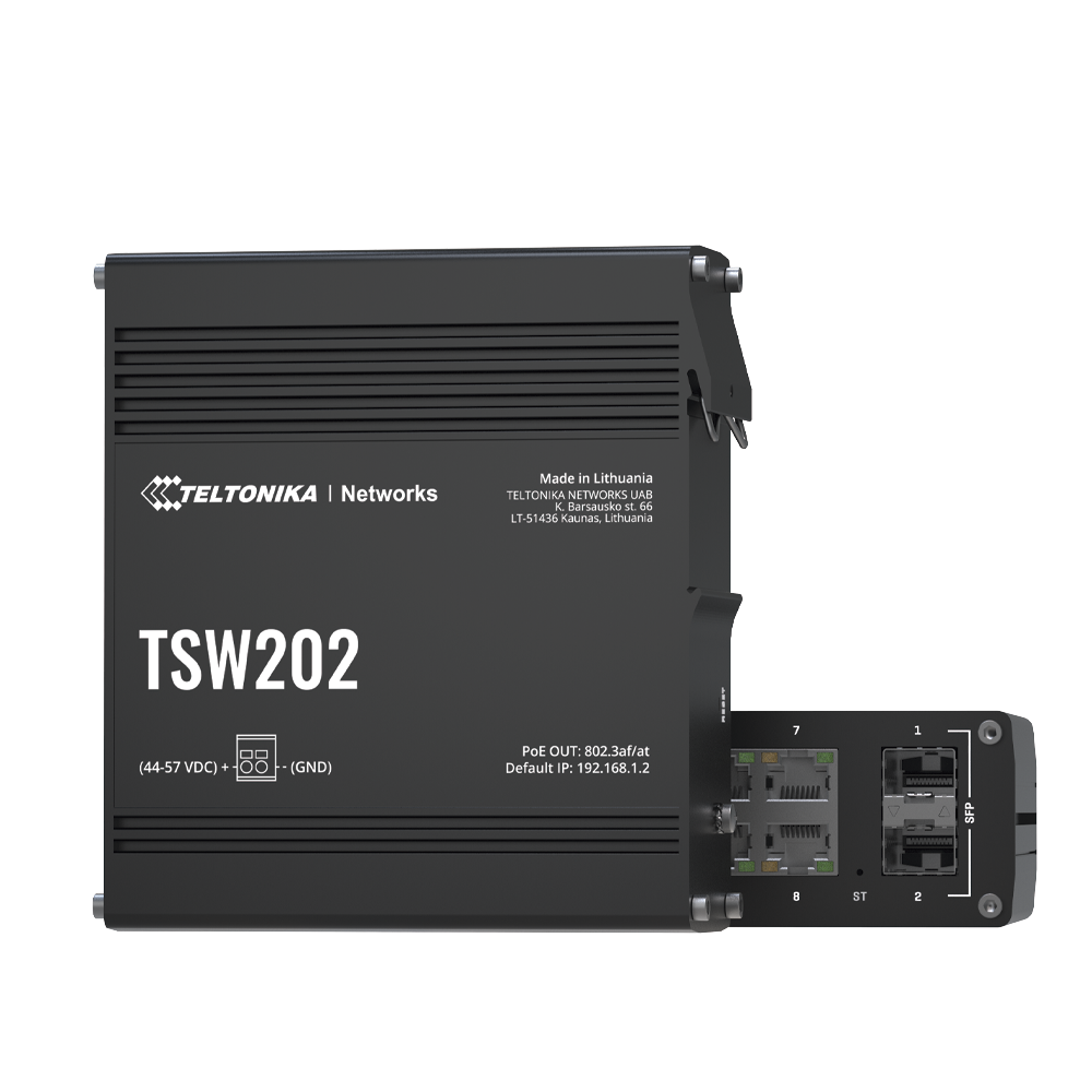 Switch Industrial Administrable L2, 8 puertos PoE 802.3af/at, Soporta Profinet