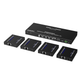 Kit Divisor y Extensor HDMI | 1x4 | Hasta 70 m |Resolución 4K @ 60 Hz |  Cat 6/6a/7 | IPCOLOR | CERO LATENCIA | Puerto S/PDIF | EDID | RS232 | Salida Loop / PoC