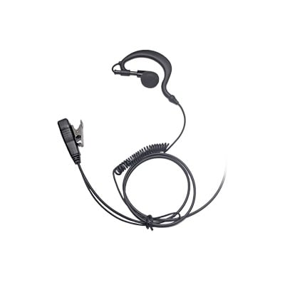 Micrófono de Solapa con Audífono Ajustable al oído Para Radios TE320 / TE390 / HYT TC610P/TC780