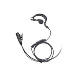 Micrófono de Solapa con Audífono Ajustable al oído Para Radios TE320 / TE390 / HYT TC610P/TC780