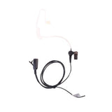 Micrófono - audífono de solapa con tubo acústico transparente para KENWOOD TK3230/3000/3402/3312/3360/3170,NX240/340/220/320/420 con tubo acústico de PU (grado médico)