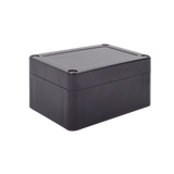 Gabinete Plástico Negro para Exterior (IP65) de 100 x 68 x 50 mm Cierre por Tornillos.