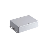 Gabinete Plástico para Exterior (IP65) de 160 x 220 x 100 mm Cierre por Tornillos Metálicos. Tiene Orejas para instalación a muro.