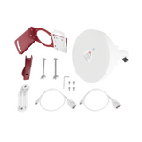 Antena Tipo Horn de 30 °, 19 dBi, 4.9-6.5 GHz, Ideal para ambientes de alto ruido,  Tipo de conector N-Hembra, con montaje y jumpers incluidos