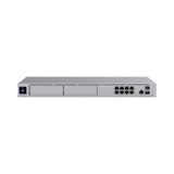 UniFi Cloud Gateway: Dream Machine PRO MAX. Administra hasta 150 dispositivos UniFi y 2000 clientes/todas las aplicaciones UniFi/5 Gbps de ruteo con IDS/IPS, 2 bahías 3.5", 128 GB SSD internos, Fail Over, balanceo de cargas, VPN/SD-WAN