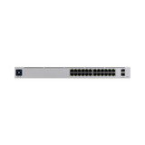 UniFi Switch USW-Pro-24-POE Gen2, con funciones capa 3, de 24 puertos PoE 802.3at/bt + 2 puertos 1/10G SFP+, 400W, pantalla informativa