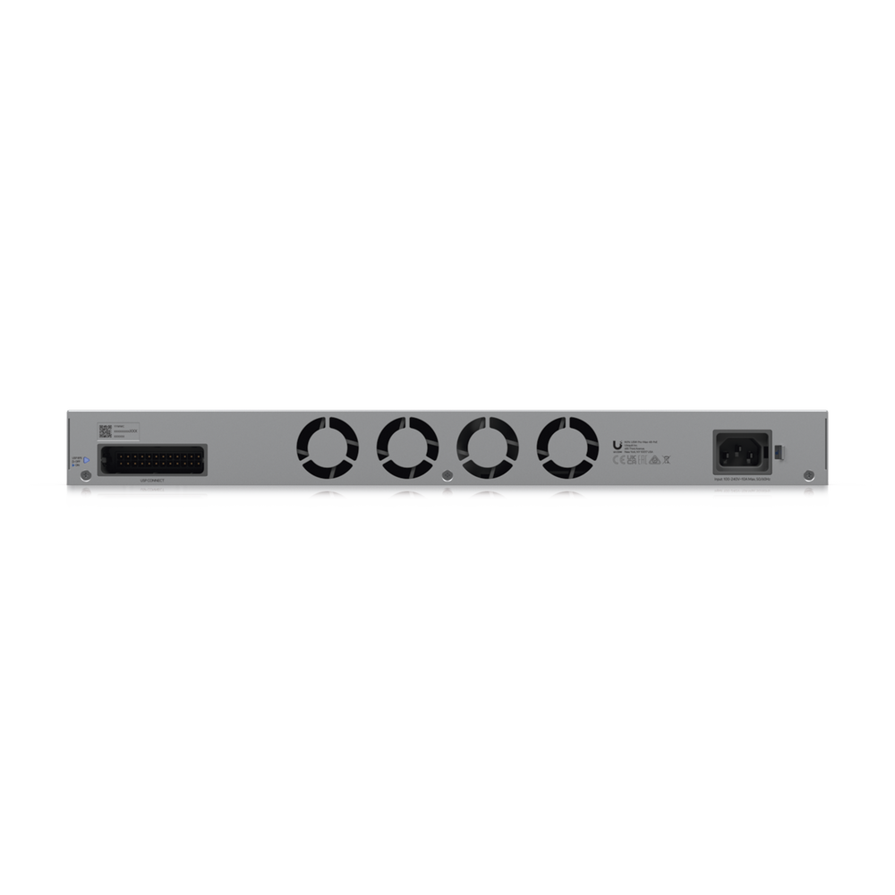 UniFi Switch Pro Max 48 POE, con funciones capa 3, 48 puertos (16 puertos 2.5 GbE (8 POE++ y 8 POE+) y 32 puertos 1 GbE (24 POE+ y 8 POE++)), 2 puertos SFP+ 10G, POE++ 720W, pantalla informativa