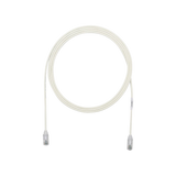 Cable de Parcheo TX6, UTP Cat6, Diámetro Reducido (28AWG), Color Blanco Mate, 1ft