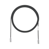 Cable de Parcheo TX6, UTP Cat6, Diámetro Reducido (28AWG), Color Negro, 10ft