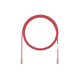Cable de Parcheo TX6, UTP Cat6, Diámetro Reducido (28AWG), Color Rojo, 10ft