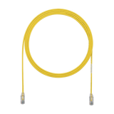Cable de Parcheo TX6, UTP Cat6, Diámetro Reducido (28AWG), Color Amarillo, 10ft