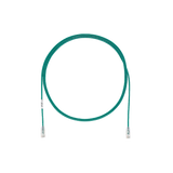 Cable de Parcheo TX6, UTP Cat6, Diámetro Reducido (28AWG), Color Verde, 1ft