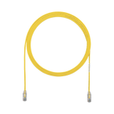 Cable de Parcheo TX6, UTP Cat6, Diámetro Reducido (28AWG), Color Amarillo, 1ft