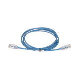 Cable de Parcheo TX6, UTP Cat6, Diámetro Reducido (28AWG), Color Azul, 2ft
