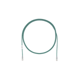 Cable de Parcheo TX6, UTP Cat6, Diámetro Reducido (28AWG), Color Verde, 3ft