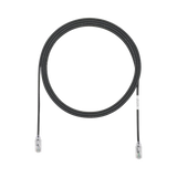 Cable de Parcheo TX6, UTP Cat6, Diámetro Reducido (28AWG), Color Negro, 5ft