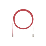 Cable de Parcheo TX6, UTP Cat6, Diámetro Reducido (28AWG), Color Rojo, 5ft