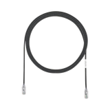 Cable de Parcheo TX6, UTP Cat6, Diámetro Reducido (28AWG), Color Negro, 7ft