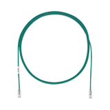 Cable de Parcheo TX6, UTP Cat6, Diámetro Reducido (28AWG), Color Verde, 7ft