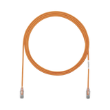 Cable de Parcheo TX6, UTP Cat6, Diámetro Reducido (28AWG), Color Naranja, 7ft
