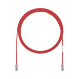 Cable de Parcheo TX6, UTP Cat6, Diámetro Reducido (28AWG), Color Rojo, 7ft